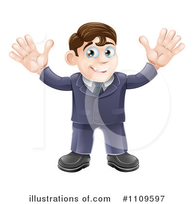 Royalty-Free (RF) Businessman Clipart Illustration by AtStockIllustration - Stock Sample #1109597
