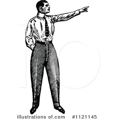 Royalty-Free (RF) Businessman Clipart Illustration by Prawny Vintage - Stock Sample #1121145
