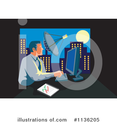 Royalty-Free (RF) Businessman Clipart Illustration by patrimonio - Stock Sample #1136205