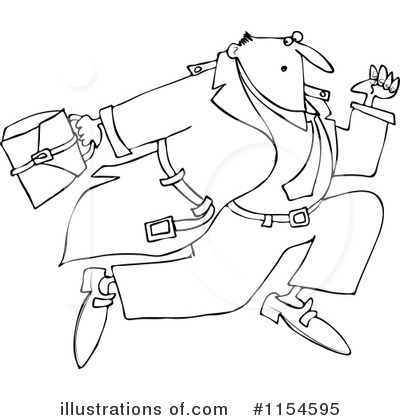Royalty-Free (RF) Businessman Clipart Illustration by djart - Stock Sample #1154595