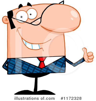 Royalty-Free (RF) Businessman Clipart Illustration by Hit Toon - Stock Sample #1172328