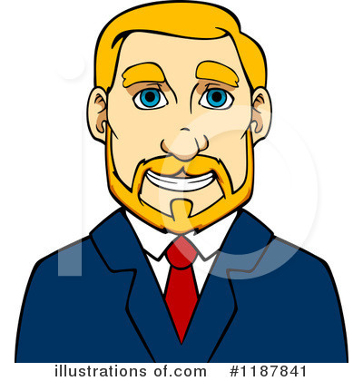 Royalty-Free (RF) Businessman Clipart Illustration by Vector Tradition SM - Stock Sample #1187841