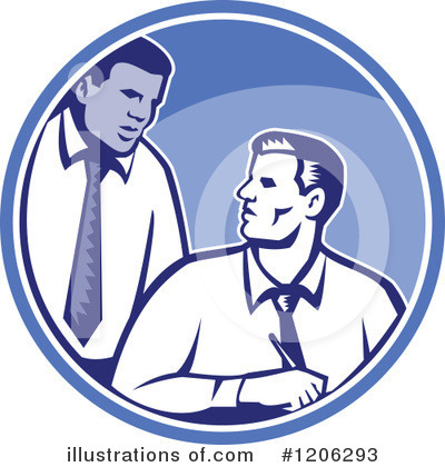 Royalty-Free (RF) Businessman Clipart Illustration by patrimonio - Stock Sample #1206293