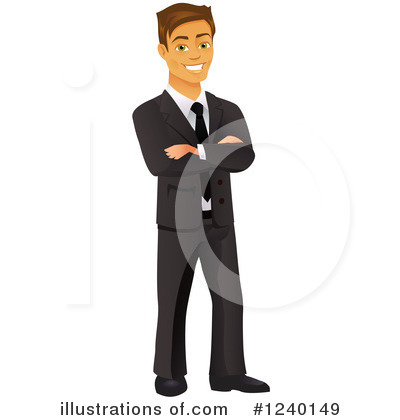 Royalty-Free (RF) Businessman Clipart Illustration by Amanda Kate - Stock Sample #1240149