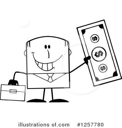 Royalty-Free (RF) Businessman Clipart Illustration by Hit Toon - Stock Sample #1257780