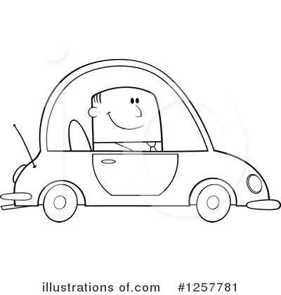 Driving Clipart #1257781 by Hit Toon