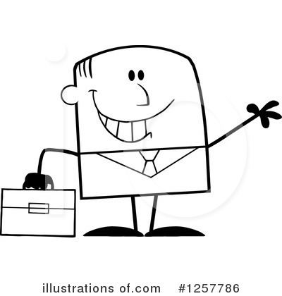 Royalty-Free (RF) Businessman Clipart Illustration by Hit Toon - Stock Sample #1257786