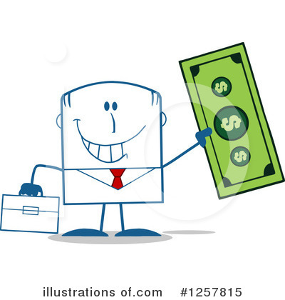Royalty-Free (RF) Businessman Clipart Illustration by Hit Toon - Stock Sample #1257815