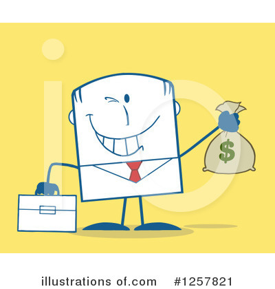 Royalty-Free (RF) Businessman Clipart Illustration by Hit Toon - Stock Sample #1257821