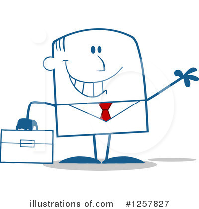 Royalty-Free (RF) Businessman Clipart Illustration by Hit Toon - Stock Sample #1257827