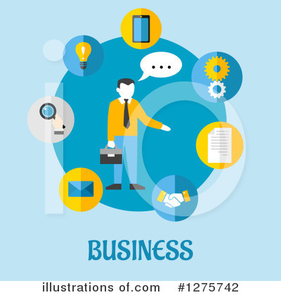 Royalty-Free (RF) Businessman Clipart Illustration by Vector Tradition SM - Stock Sample #1275742