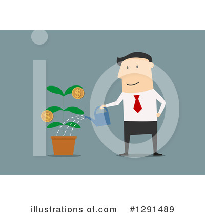Royalty-Free (RF) Businessman Clipart Illustration by Vector Tradition SM - Stock Sample #1291489