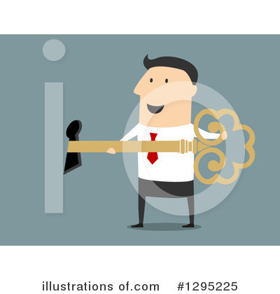 Royalty-Free (RF) Businessman Clipart Illustration by Vector Tradition SM - Stock Sample #1295225