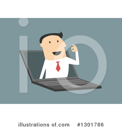 Royalty-Free (RF) Businessman Clipart Illustration by Vector Tradition SM - Stock Sample #1301786