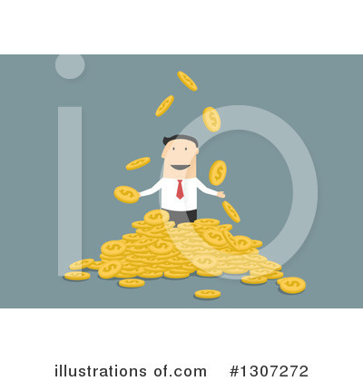 Royalty-Free (RF) Businessman Clipart Illustration by Vector Tradition SM - Stock Sample #1307272