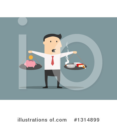 Royalty-Free (RF) Businessman Clipart Illustration by Vector Tradition SM - Stock Sample #1314899