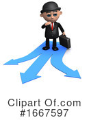 Businessman Clipart #1667597 by Steve Young