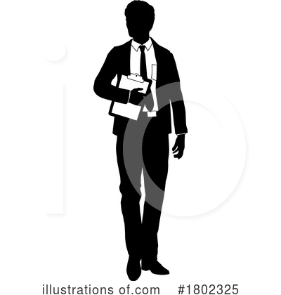 Royalty-Free (RF) Businessman Clipart Illustration by AtStockIllustration - Stock Sample #1802325