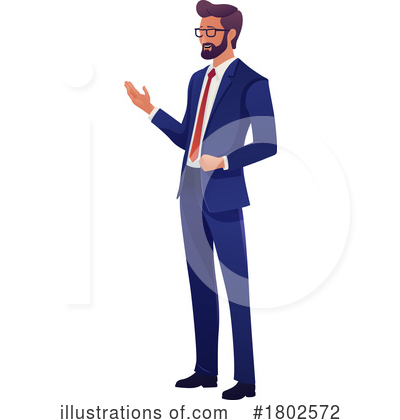 Business Man Clipart #1802572 by AtStockIllustration