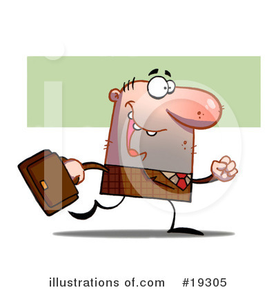 Royalty-Free (RF) Businessman Clipart Illustration by Hit Toon - Stock Sample #19305