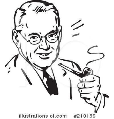 Royalty-Free (RF) Businessman Clipart Illustration by BestVector - Stock Sample #210169