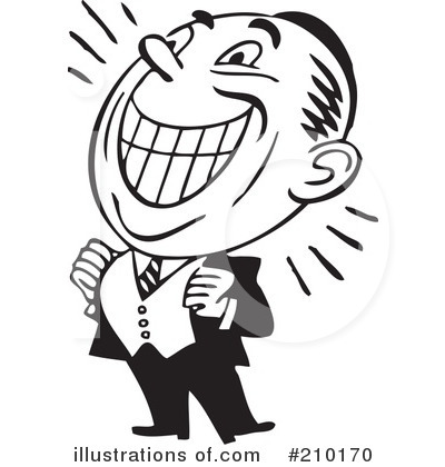 Royalty-Free (RF) Businessman Clipart Illustration by BestVector - Stock Sample #210170