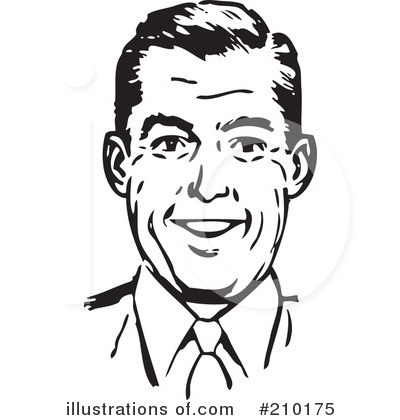 Royalty-Free (RF) Businessman Clipart Illustration by BestVector - Stock Sample #210175