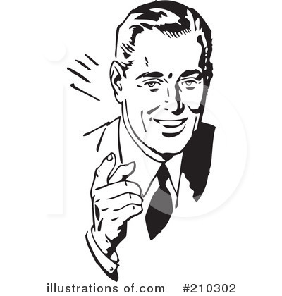 Royalty-Free (RF) Businessman Clipart Illustration by BestVector - Stock Sample #210302