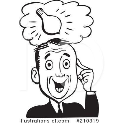 Royalty-Free (RF) Businessman Clipart Illustration by BestVector - Stock Sample #210319