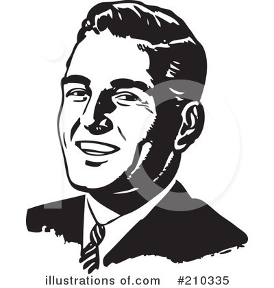 Royalty-Free (RF) Businessman Clipart Illustration by BestVector - Stock Sample #210335