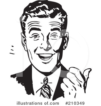 Royalty-Free (RF) Businessman Clipart Illustration by BestVector - Stock Sample #210349