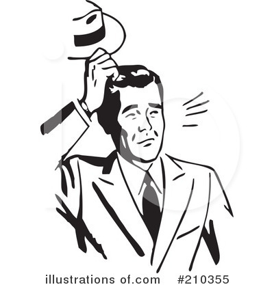 Royalty-Free (RF) Businessman Clipart Illustration by BestVector - Stock Sample #210355