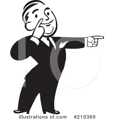 Royalty-Free (RF) Businessman Clipart Illustration by BestVector - Stock Sample #210369
