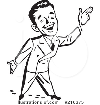 Royalty-Free (RF) Businessman Clipart Illustration by BestVector - Stock Sample #210375