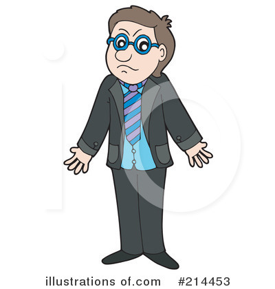 Royalty-Free (RF) Businessman Clipart Illustration by visekart - Stock Sample #214453