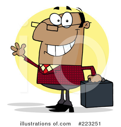 Royalty-Free (RF) Businessman Clipart Illustration by Hit Toon - Stock Sample #223251
