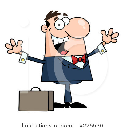 Royalty-Free (RF) Businessman Clipart Illustration by Hit Toon - Stock Sample #225530