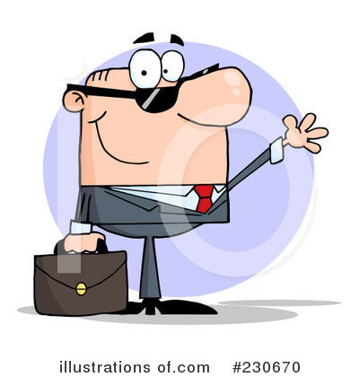 Royalty-Free (RF) Businessman Clipart Illustration by Hit Toon - Stock Sample #230670