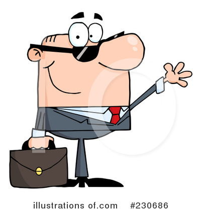Royalty-Free (RF) Businessman Clipart Illustration by Hit Toon - Stock Sample #230686
