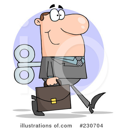 Royalty-Free (RF) Businessman Clipart Illustration by Hit Toon - Stock Sample #230704