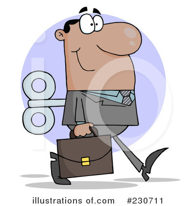 Royalty-Free (RF) Businessman Clipart Illustration by Hit Toon - Stock Sample #230711