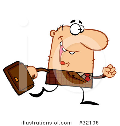 Royalty-Free (RF) Businessman Clipart Illustration by Hit Toon - Stock Sample #32196