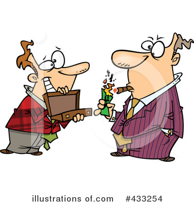 Royalty-Free (RF) Businessman Clipart Illustration by toonaday - Stock Sample #433254