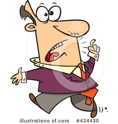 Royalty-Free (RF) Businessman Clipart Illustration by toonaday - Stock Sample #434430