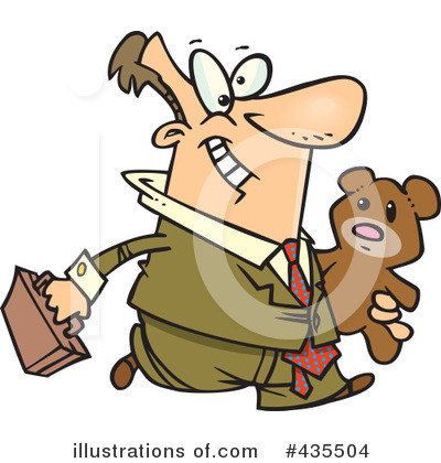 Royalty-Free (RF) Businessman Clipart Illustration by toonaday - Stock Sample #435504