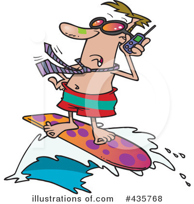 Surfing Clipart #435768 by toonaday