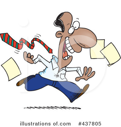 Royalty-Free (RF) Businessman Clipart Illustration by toonaday - Stock Sample #437805