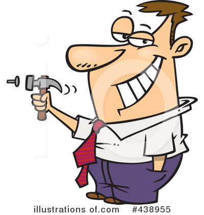 Royalty-Free (RF) Businessman Clipart Illustration by toonaday - Stock Sample #438955