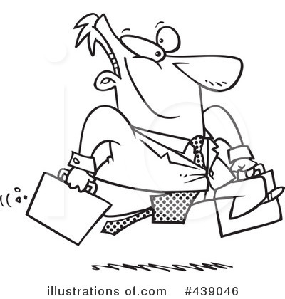 Royalty-Free (RF) Businessman Clipart Illustration by toonaday - Stock Sample #439046