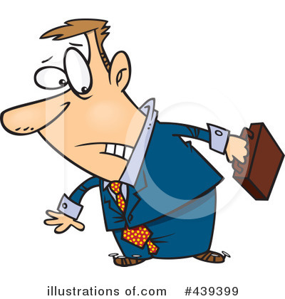 Royalty-Free (RF) Businessman Clipart Illustration by toonaday - Stock Sample #439399